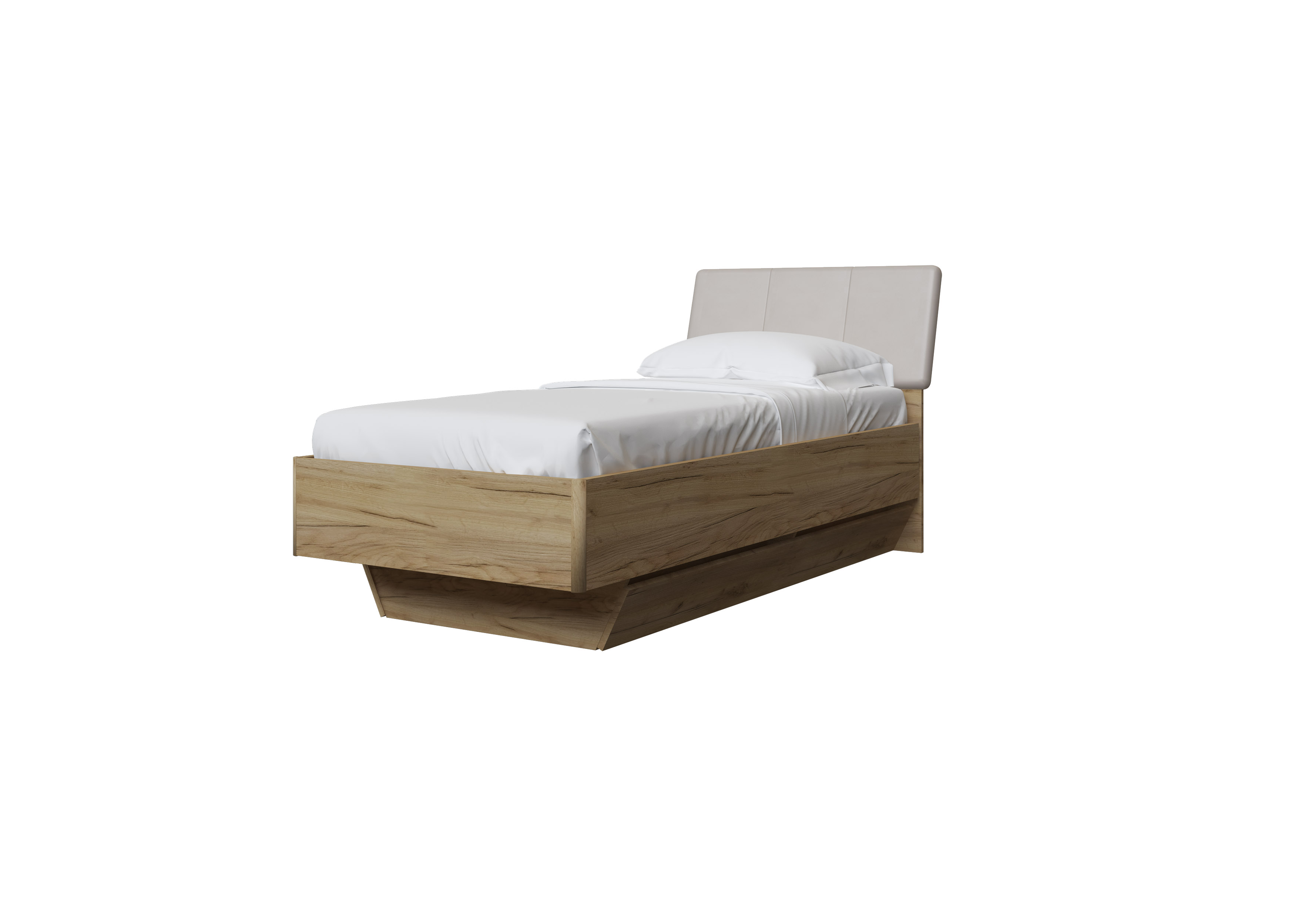 Einzelbett Toskana 90x200 in Eiche/Cappuccino - interdesign24.de